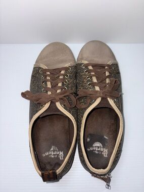 Dr. Martens AirWair Leopard Print Animal Print Canvas Sneakers Punk Grunge
